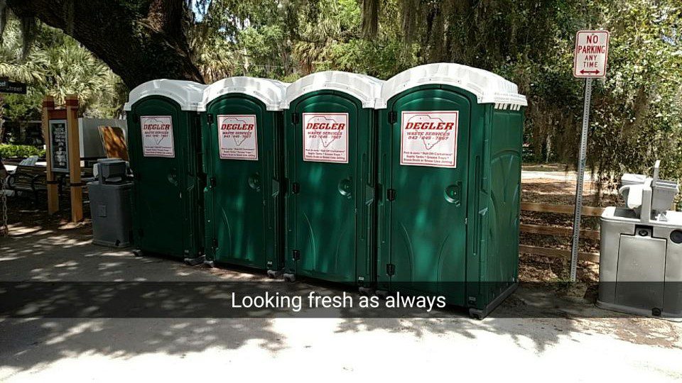 Portable toilet in Garden City, Georgia